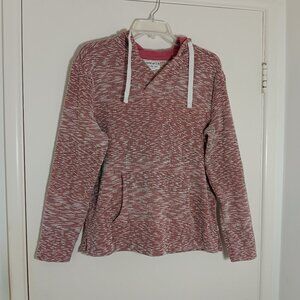 Han Ten knit hoodie pullover size L casual  marled sweater pocket